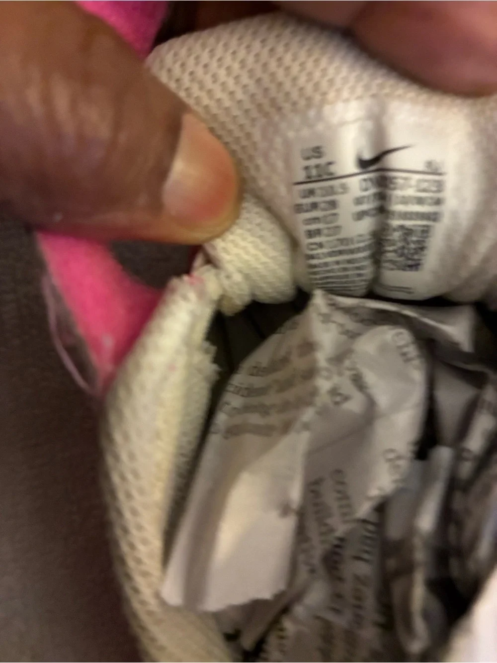 Nike “Court Borough Low”White and Bright Pink Low-Top Sneakers